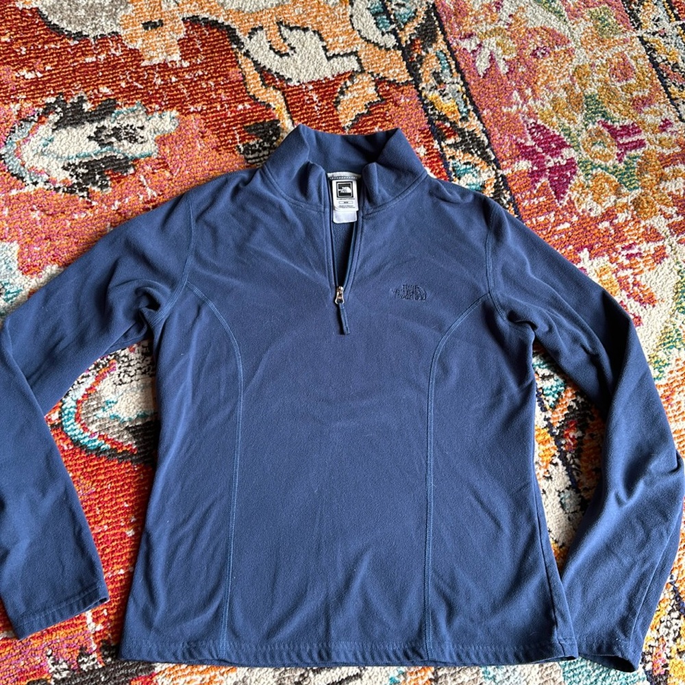 The North Face Women’s Quarter Zip Fleece, Medium, Dark Blue
